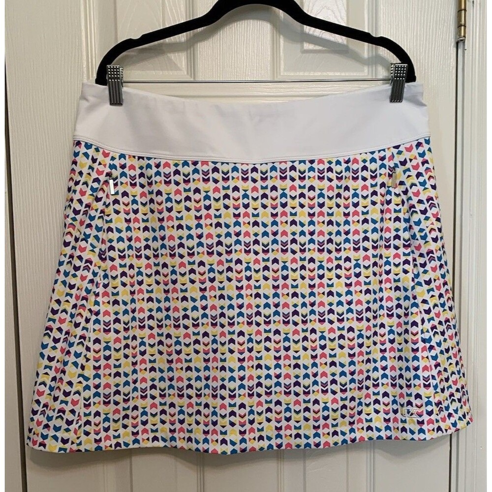 Cutter & Buck Size XL Skirt CB DryTec UPF 50+ Pull On Built-In Shorts Pickleball